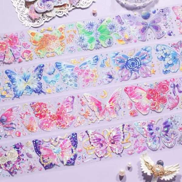 Crystal Butterfly PET Washi Tapes Random