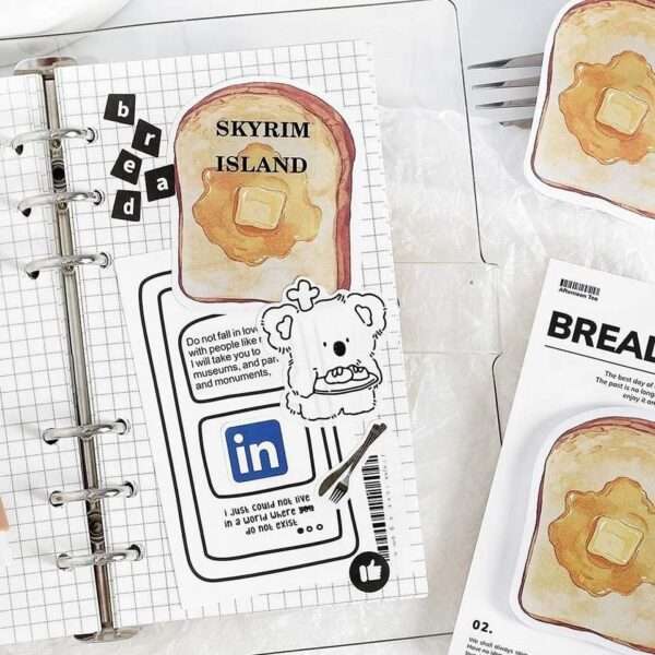 Bread Coffee Toast Theme Sticky Notes - Image 2