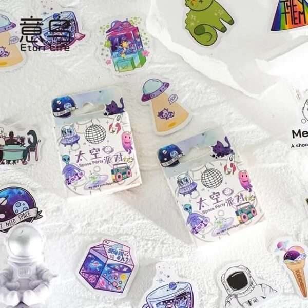 Space Party Series Mini Sticker Box